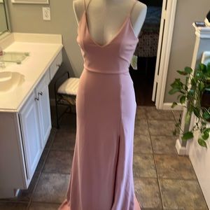 Great color blush. Floor length.